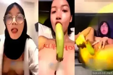 Cewek cantik doyan masturbasi pakai timun