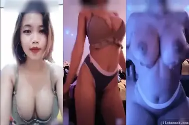 QueenBee Toket Jumbo Tubuh Langsing Pamer Memek Basah